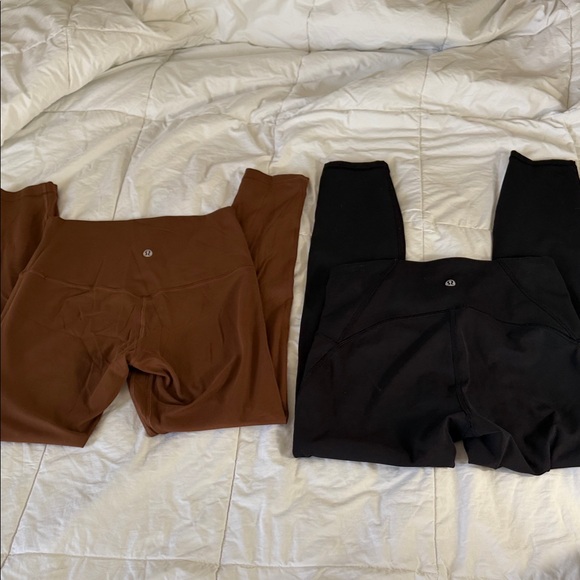 lululemon athletica Pants - lululemon athletica Leggings in Black and Brown 2